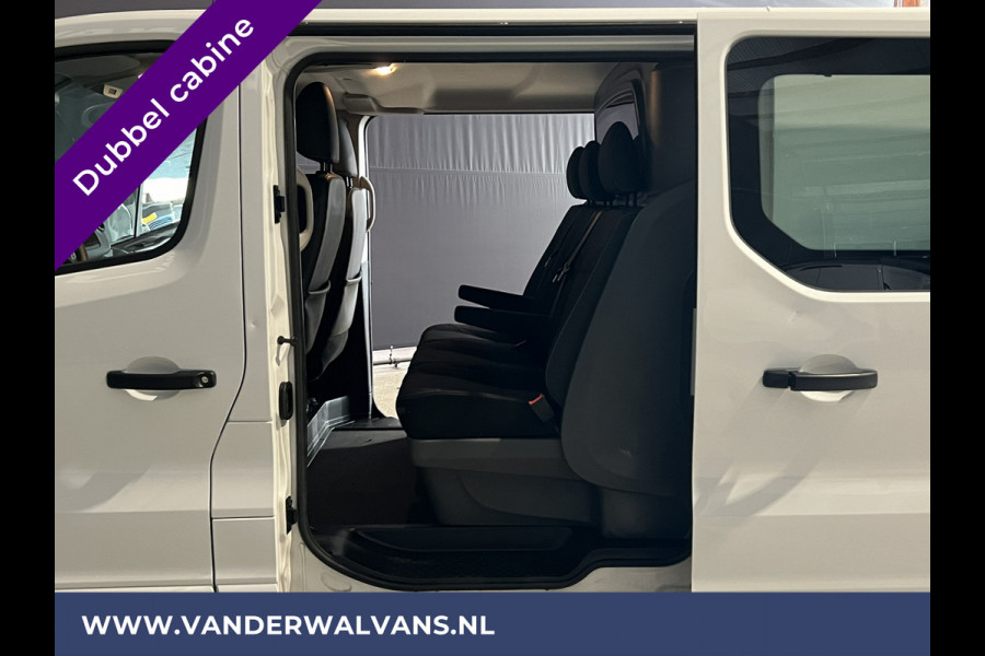 Renault Trafic 2.0 dCi 120pk L2H1 Dubbele Cabine Euro6 Airco | 2x zijdeur | Navigatie | LED | Cruisecontrol Trekhaak, Parkeersensoren, 5-Zits