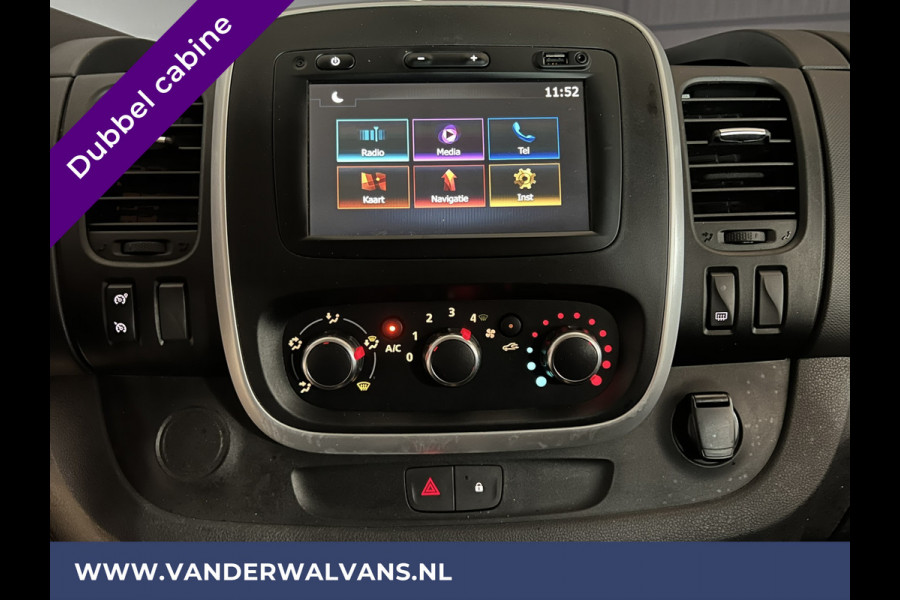 Renault Trafic 2.0 dCi 120pk L2H1 Dubbele Cabine Euro6 Airco | 2x zijdeur | Navigatie | LED | Cruisecontrol Trekhaak, Parkeersensoren, 5-Zits