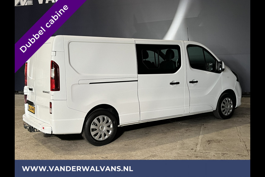 Renault Trafic 2.0 dCi 120pk L2H1 Dubbele Cabine Euro6 Airco | 2x zijdeur | Navigatie | LED | Cruisecontrol Trekhaak, Parkeersensoren, 5-Zits