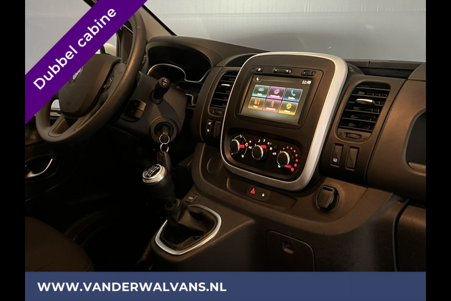 Renault Trafic 2.0 dCi 120pk L2H1 Dubbele Cabine Euro6 Airco | 2x zijdeur | Navigatie | LED | Cruisecontrol Trekhaak, Parkeersensoren, 5-Zits