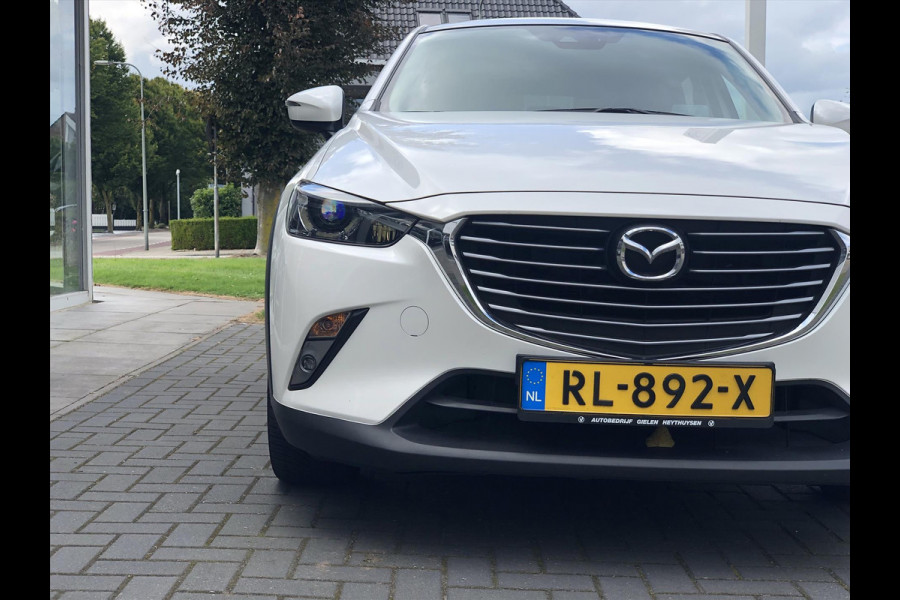 Mazda CX-3 2.0 SKYACTIV-G GT-Luxury Automaat | Trekhaak, Leer, Dodehoekherkenning, Keyless, 18inch, Head up display, Stoelverwarming