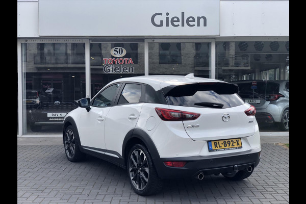 Mazda CX-3 2.0 SKYACTIV-G GT-Luxury Automaat | Trekhaak, Leer, Dodehoekherkenning, Keyless, 18inch, Head up display, Stoelverwarming