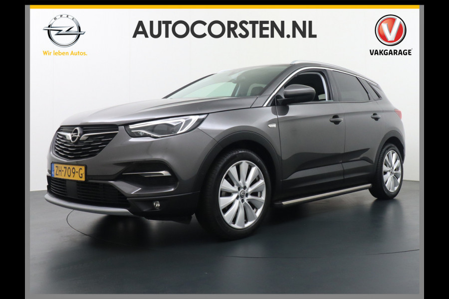 Opel Grandland X T131PK Apple Carplay Android Auto PDC Navi AGR Keyless 19" DAB+ ECC Bluetooth 1/2 Leer Privacy Glas LMV Regen-Licht Sensor Cruis Leder-Stw Elec-ramen en Spiegels Business Executive 100% Dealer Onderhouden, laatste beurt bij 83.058km gehad Orig.NLse auto