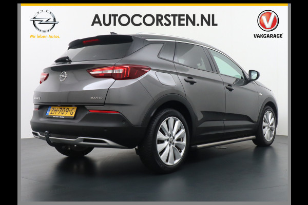 Opel Grandland X T131PK Apple Carplay Android Auto PDC Navi AGR Keyless 19" DAB+ ECC Bluetooth 1/2 Leer Privacy Glas LMV Regen-Licht Sensor Cruis Leder-Stw Elec-ramen en Spiegels Business Executive 100% Dealer Onderhouden, laatste beurt bij 83.058km gehad Orig.NLse auto