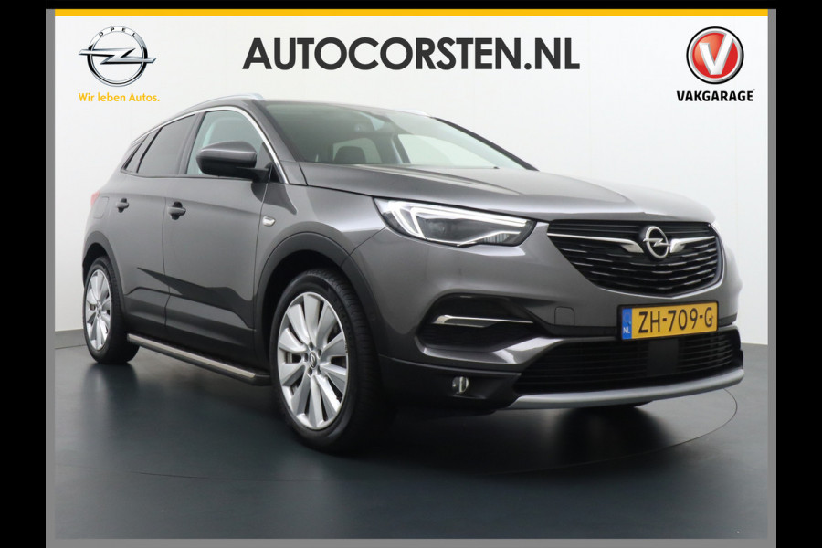 Opel Grandland X T131PK Apple Carplay Android Auto PDC Navi AGR Keyless 19" DAB+ ECC Bluetooth 1/2 Leer Privacy Glas LMV Regen-Licht Sensor Cruis Leder-Stw Elec-ramen en Spiegels Business Executive 100% Dealer Onderhouden, laatste beurt bij 83.058km gehad Orig.NLse auto