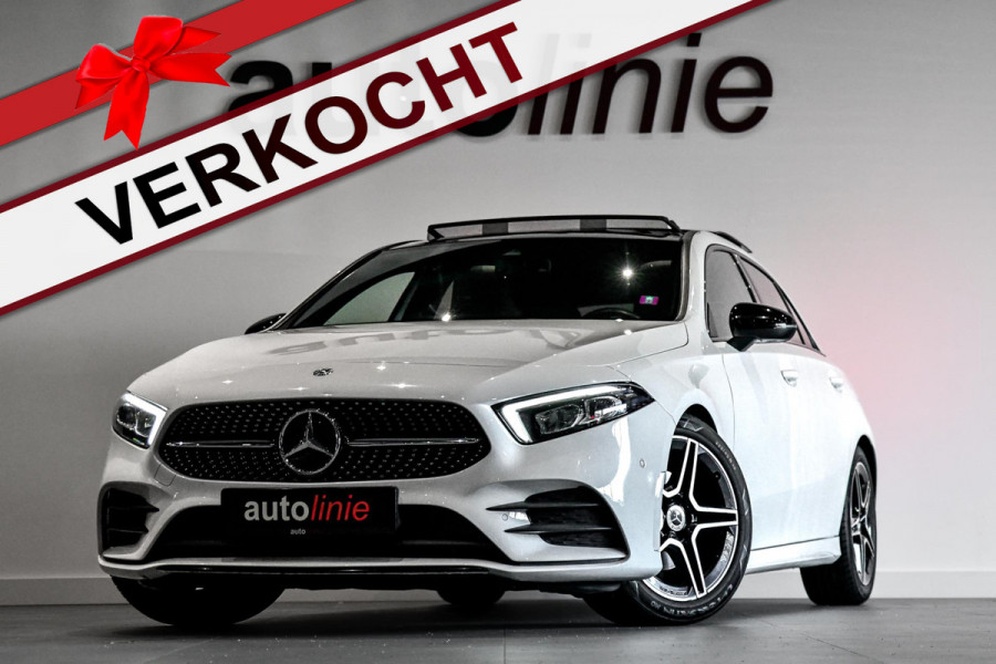 Mercedes-Benz A-Klasse 200 AMG Night ed, Pano, Camera, Sfeer, CarPlay!