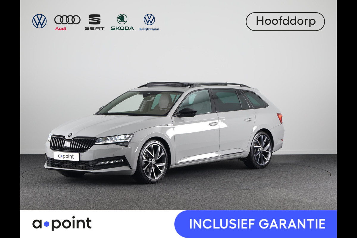 Škoda Superb Combi 1.5 TSI ACT Sportline Business 150 pk DSG | Private lease vanaf € 798,- pm | Panorama dak | Comfort pakket | Functie pakket | 19"LM velgen |