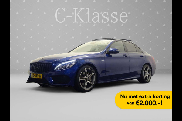 Mercedes-Benz C-Klasse AMG Night Edition Aut- Panodak I Burmester I Xenon Led I Sfeerverlichting I Stoelverwarming