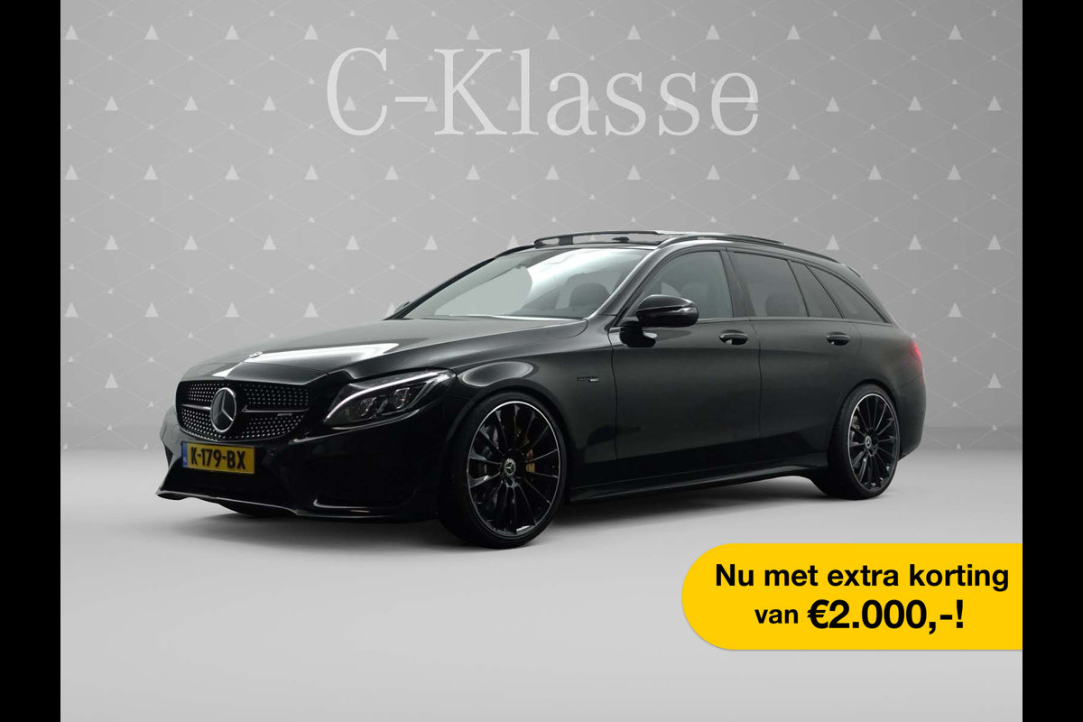 Mercedes-Benz C-Klasse Estate AMG 43 4MATIC 368pk 9G Aut- Panodak I Leer I Sfeerverl. I Camera I Burmester I Rijass.pakket