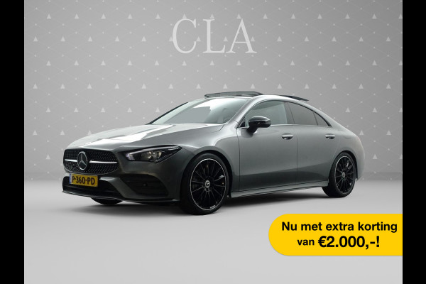 Mercedes-Benz CLA-Klasse 250 e AMG Edition Aut- Panodak I Xenon Led I Sfeerverlichting I Alcantara Sportinterieur I LMV