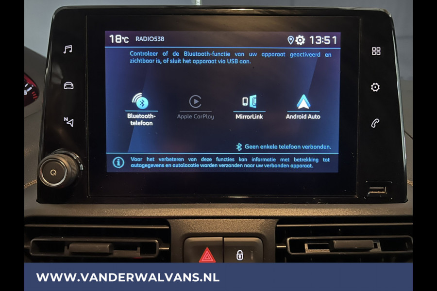 Peugeot Partner 1.5 BlueHDI L1H1 Euro6 Airco | Apple Carplay | Cruisecontrol | Trekhaak Android Auto