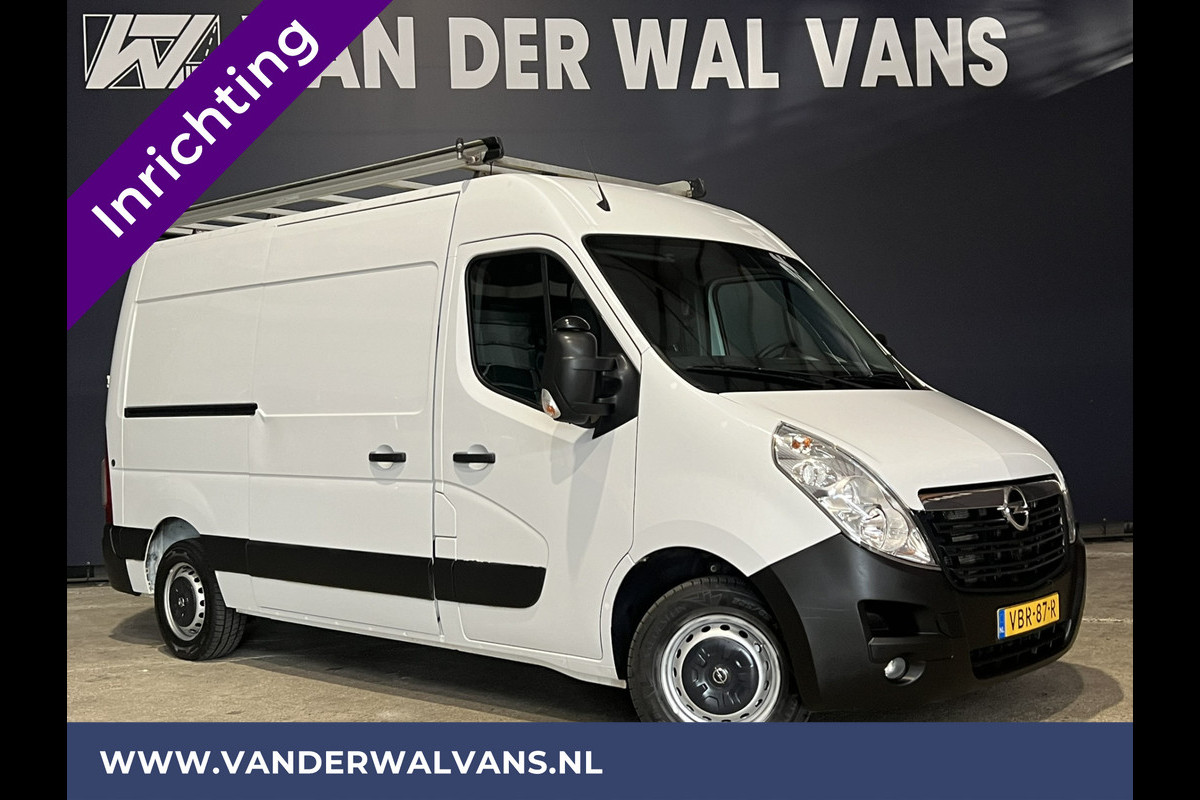 Opel Movano 2.3 CDTI 146pk L2H2 inrichting Euro6 Airco | Imperiaal | Omvormer | Camera 2500kg Trekhaak, Navigatie, Cruisecontrol, Parkeersensoren, Bijrijdersbank