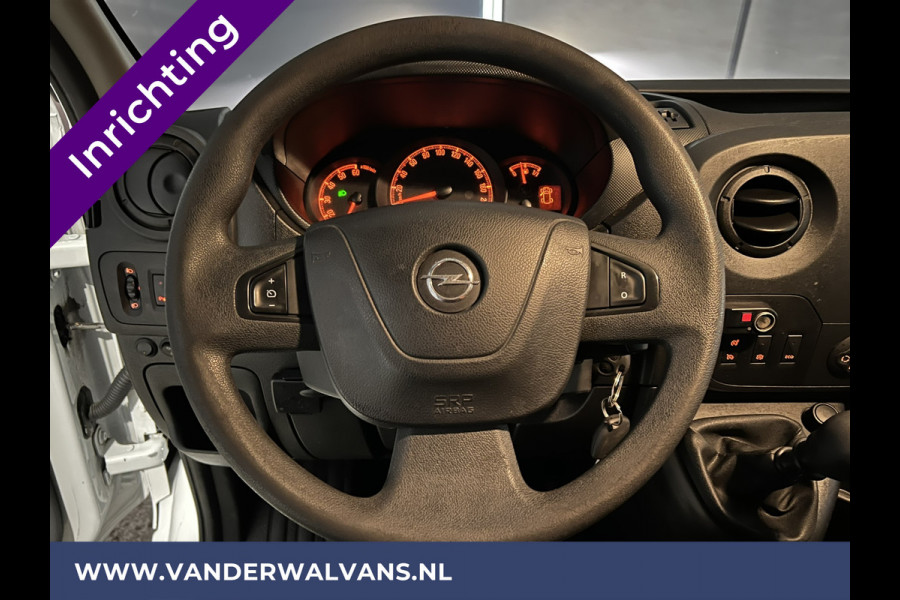 Opel Movano 2.3 CDTI 146pk L2H2 inrichting Euro6 Airco | Imperiaal | Omvormer | Camera | 2500kg Trekhaak Navigatie, Cruisecontrol, Parkeersensoren, Bijrijdersbank