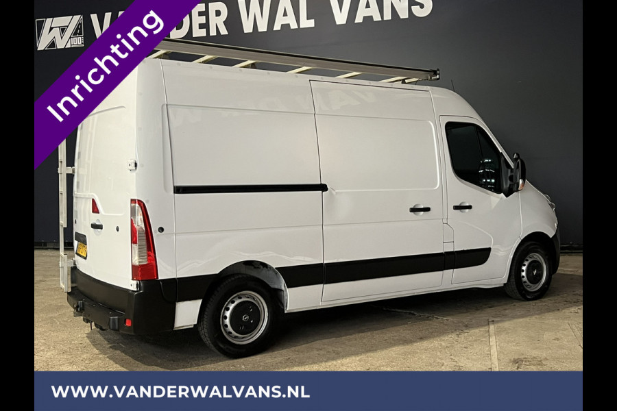 Opel Movano 2.3 CDTI 146pk L2H2 inrichting Euro6 Airco | Imperiaal | Omvormer | Camera | 2500kg Trekhaak Navigatie, Cruisecontrol, Parkeersensoren, Bijrijdersbank