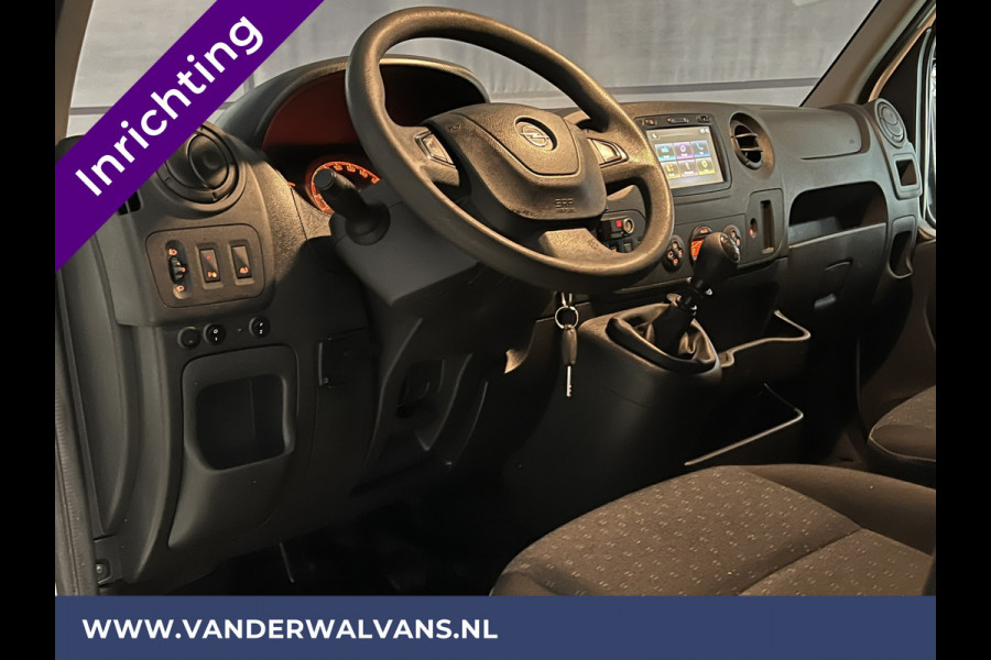 Opel Movano 2.3 CDTI 146pk L2H2 inrichting Euro6 Airco | Imperiaal | Omvormer | Camera | 2500kg Trekhaak Navigatie, Cruisecontrol, Parkeersensoren, Bijrijdersbank