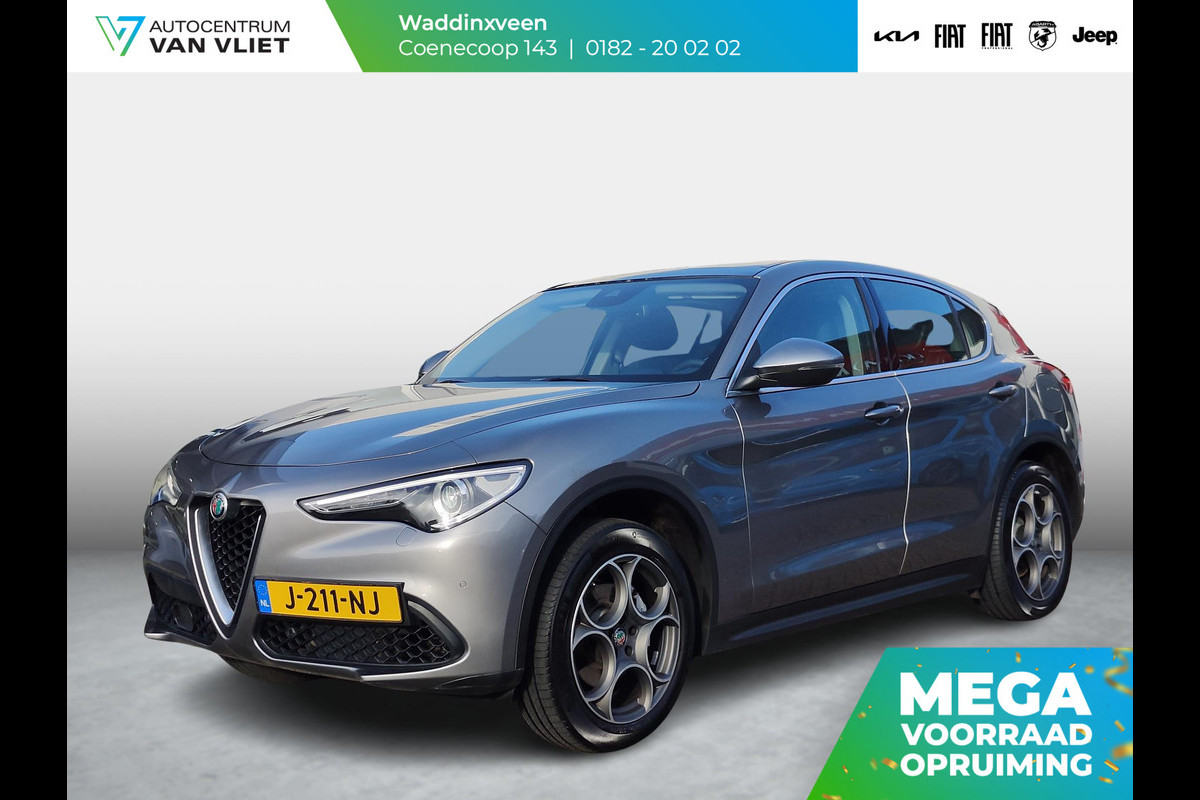 Alfa Romeo Stelvio 2.0 Turbo Aut. AWD 200pk Super | Schuif/Kantel dak | Trekhaak | Leder | Navi | Elek. Stoelen