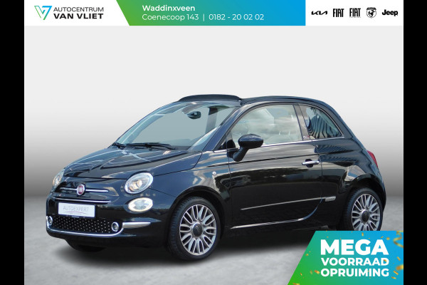 Fiat 500C TwinAir Turbo Lounge | Navi | Clima| Elektrisch bedienbare kap | Parkeersensoren | Bluetooth | 15" LM velgen