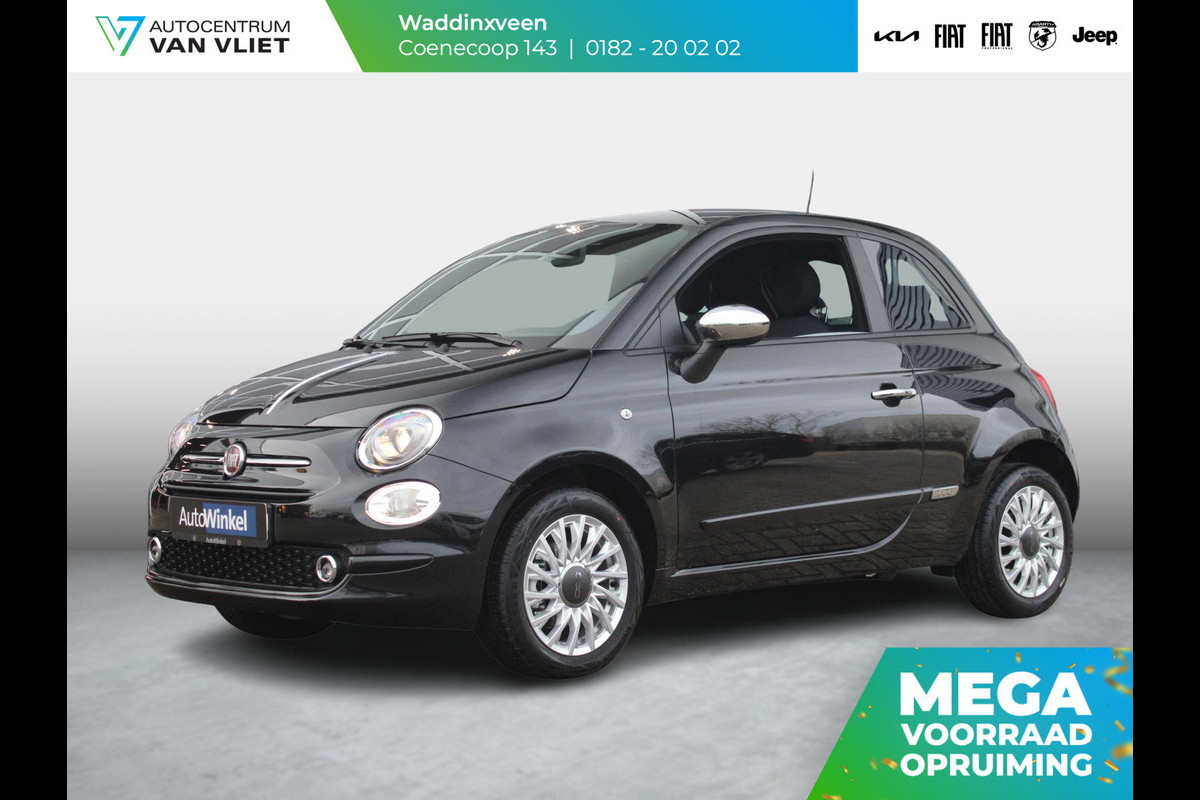 Fiat 500 Hybrid Club | Airco | PDC | Priv. glass | Apple Carplay | Chrome | 15"