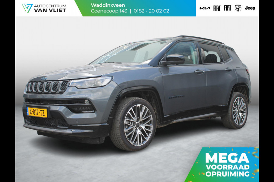 Jeep Compass 4xe 240 Plug-in Hybrid Electric Summit | Schuif/Kanteldak | Leder | Winter Pack | 19" | Apple Carplay