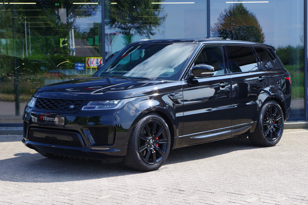 Land Rover Range Rover Sport P400e HSE 404 PK Dynamic Stealth Plug-In Hybride, Panoramadak, Gekoelde & Verwarmde Stoelen, Head-Up Display, Adap. Cruise Contr