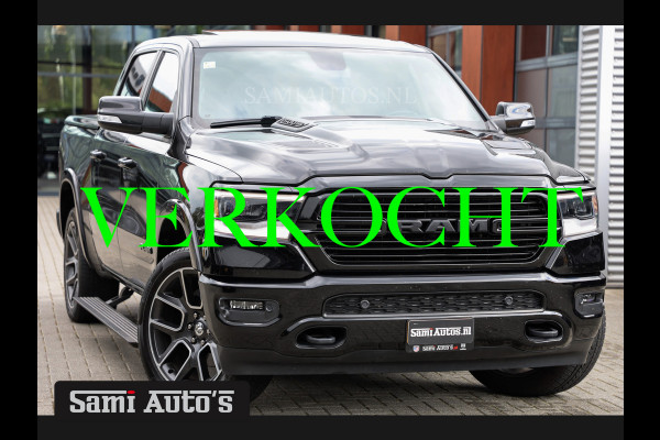 Dodge Ram 1500 SPORT BLACK APPEARANCE | 5.7 V8 HEMI 402PK | GROOT SCHEM | LUCHTVERING A | PANODAK | DUBBELE CABINE | DC | 5 PERSOONS | 4X4 | PICK UP GRIJSKENTEKEN |