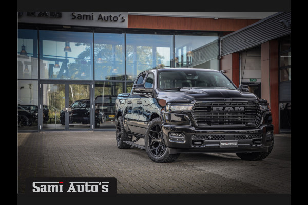 Dodge Ram LARAMIE NIGHT PREMIUM 2025 | BOM VOL + 14.4 INCH SCHERM BOM VOL | LUCHTVERING | HUD | HURRICAN 420PK 636 Nm TWIN TURBO | PRIJS M DUBBELE CABINE | PICK UP | 5 PERSOONS | DC | GRIJSKENTEKEN | VOORRAAD NR 2213 - 4964