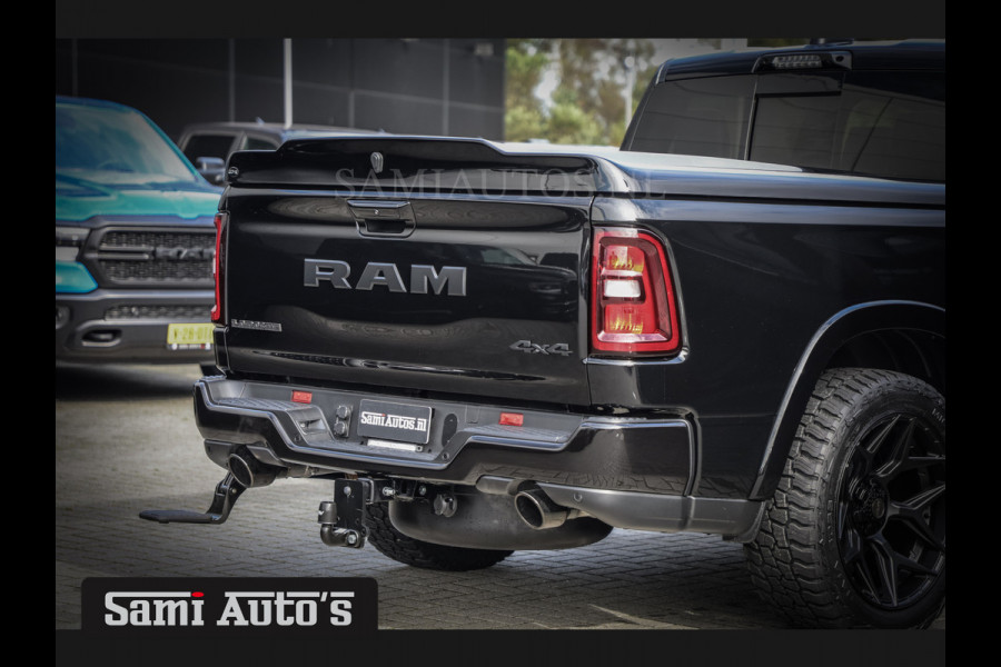 Dodge Ram LARAMIE NIGHT PREMIUM 2025 | BOM VOL + 14.4 INCH SCHERM BOM VOL | LUCHTVERING | HUD | HURRICAN 420PK 636 Nm TWIN TURBO | PRIJS M DUBBELE CABINE | PICK UP | 5 PERSOONS | DC | GRIJSKENTEKEN | VOORRAAD NR 2213 - 4964