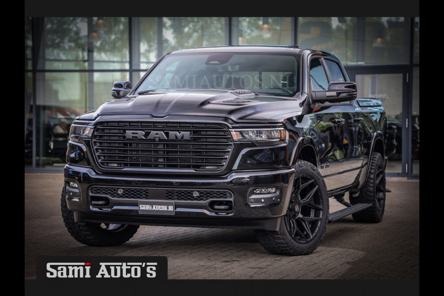 Dodge Ram LARAMIE NIGHT PREMIUM 2025 | BOM VOL + 14.4 INCH SCHERM BOM VOL | LUCHTVERING | HUD | HURRICAN 420PK 636 Nm TWIN TURBO | PRIJS M DUBBELE CABINE | PICK UP | 5 PERSOONS | DC | GRIJSKENTEKEN | VOORRAAD NR 2214 - 4963