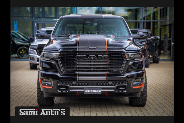 Dodge Ram 2025 LARAMIE NIGHT PREMIUM | BOM VOL + 14.4 INCH SCHERM BOM VOL | LUCHTVERING | HUD | HURRICAN 420PK 636 Nm TWIN TURBO | PRIJS M DUBBELE CABINE | PICK UP | 5 PERSOONS | DC | GRIJSKENTEKEN | VOORRAAD NR 2222 - 7655