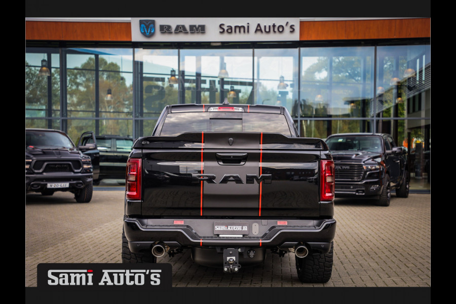 Dodge Ram 2025 LARAMIE NIGHT PREMIUM | BOM VOL + 14.4 INCH SCHERM BOM VOL | LUCHTVERING | HUD | HURRICAN 420PK 636 Nm TWIN TURBO | PRIJS M DUBBELE CABINE | PICK UP | 5 PERSOONS | DC | GRIJSKENTEKEN | VOORRAAD NR 2222 - 7655