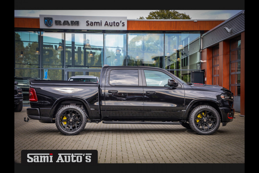 Dodge Ram 2025 LARAMIE NIGHT PREMIUM | BOM VOL + 14.4 INCH SCHERM BOM VOL | LUCHTVERING | HUD | HURRICAN 420PK 636 Nm TWIN TURBO | PRIJS M DUBBELE CABINE | PICK UP | 5 PERSOONS | DC | GRIJSKENTEKEN | VOORRAAD NR 2222 - 7655