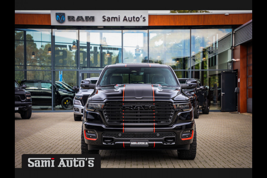 Dodge Ram 2025 LARAMIE NIGHT PREMIUM | BOM VOL + 14.4 INCH SCHERM BOM VOL | LUCHTVERING | HUD | HURRICAN 420PK 636 Nm TWIN TURBO | PRIJS M DUBBELE CABINE | PICK UP | 5 PERSOONS | DC | GRIJSKENTEKEN | VOORRAAD NR 2222 - 7655