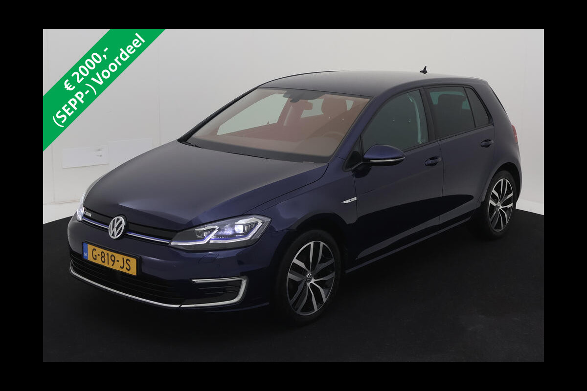 Volkswagen e-Golf E-DITION 11.700,- NA SUBSIDIE | NL AUTO | VIRTUAL COCKPIT | CAMERA | STOELVERW