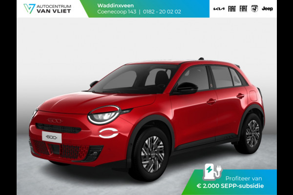 Fiat 600E RED 54 kWh | Clima | Cruise | LED | PDC | Apple Carplay |