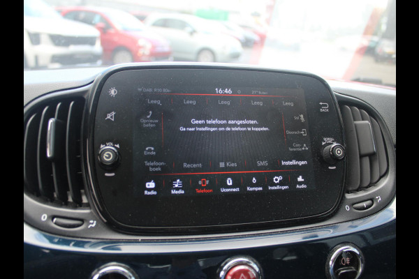 Fiat 500 TwinAir Turbo Lounge | Automaat | Leder | 16" | Carplay | PDC | Clima | Cruise | Navi