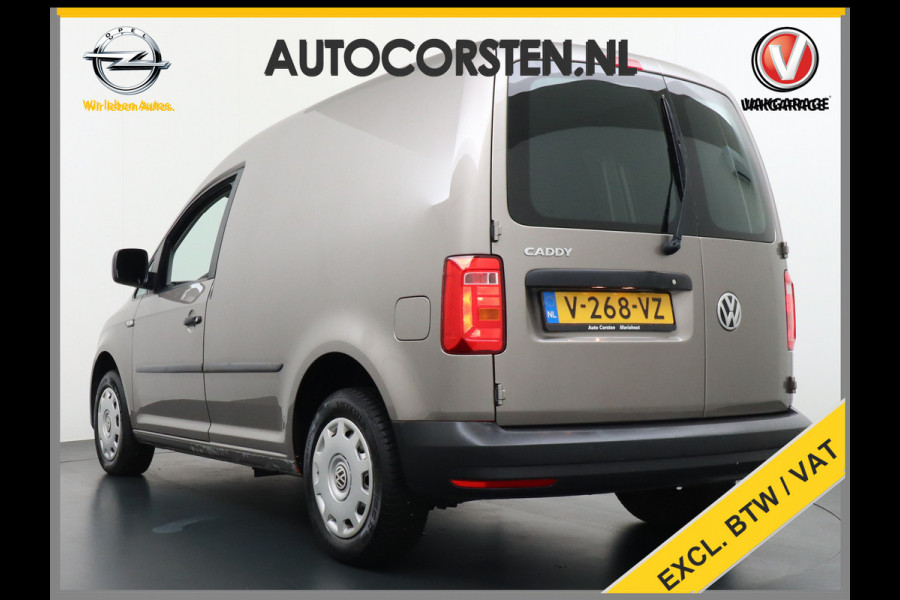 Volkswagen Caddy 2.0TDI L1H1 Airco Bluetooth Schuifdeur Betonplex Vloer BMT E-Business Tussenschot volledig ABS ASR ESP Euro 6