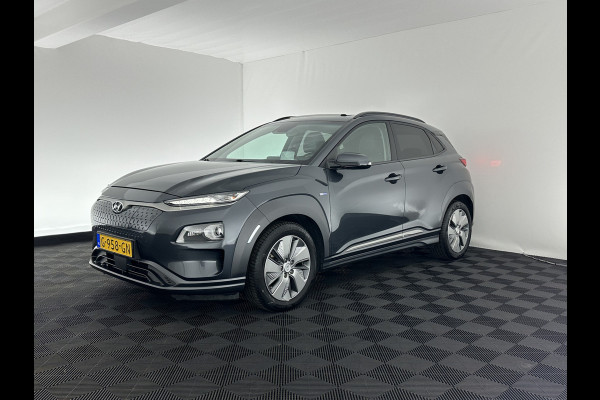 Hyundai Kona EV Premium 64 kWh (INCL-BTW) *PANO | FULL-LEATHER | HEAD-UP | FULL-LED | NAVI-FULLMAP | DAB | ADAPTIVE-CRUISE | KRELL-AUDIO | KEYLESS | CAMERA | BLIND-SPOT | LANE-ASSIST | DIGI-COCKPIT | COMFORT-SEATS | 17''AL