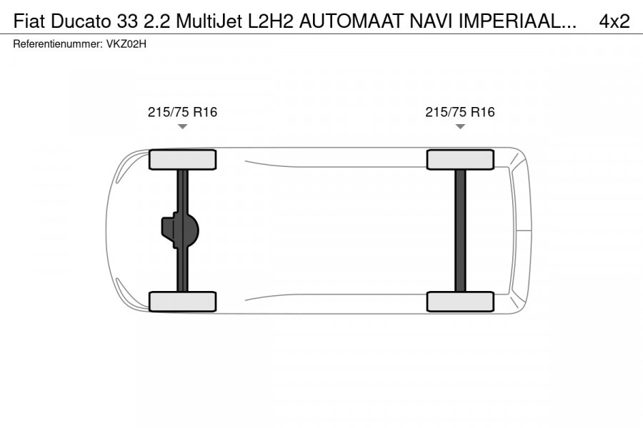 Fiat Ducato 33 2.2 MultiJet L2H2 AUTOMAAT NAVI IMPERIAAL TRAP TREKHAAK