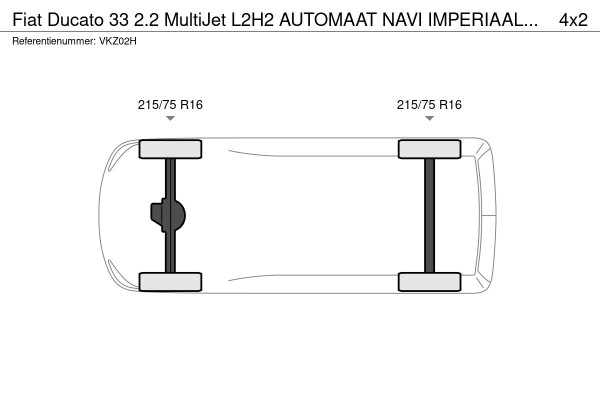 Fiat Ducato 33 2.2 MultiJet L2H2 AUTOMAAT NAVI IMPERIAAL TRAP TREKHAAK