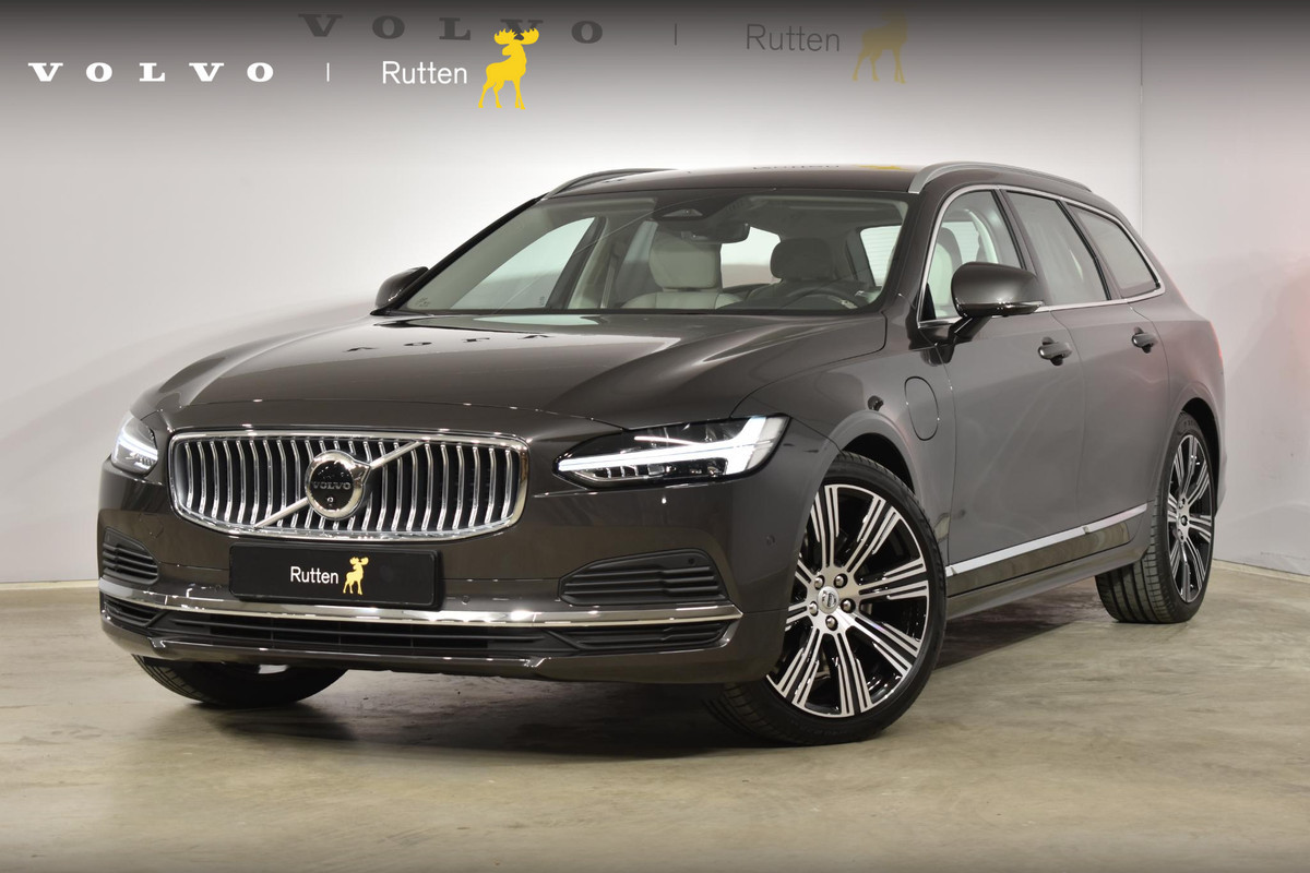 Volvo V90 T6 350PK Automaat Recharge AWD Plus Bright / Adpatieve cruise control/ BLIS/ Elektrische stoelen/ Luchtvering/ Stoel en stuurwielverwarming/ Parkeersensoren met camera