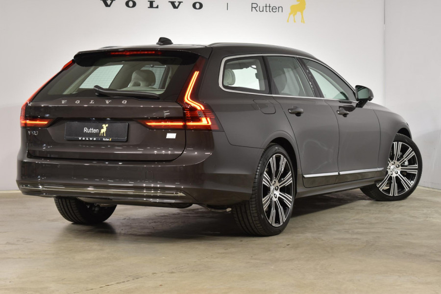 Volvo V90 T6 350PK Longe Range Recharge AWD Plus Bright / Adpatieve cruise control/ BLIS/ Elektrische stoelen/ Luchtvering/ Stoel en stuurwielverwarming/ Parkeersensoren met camera