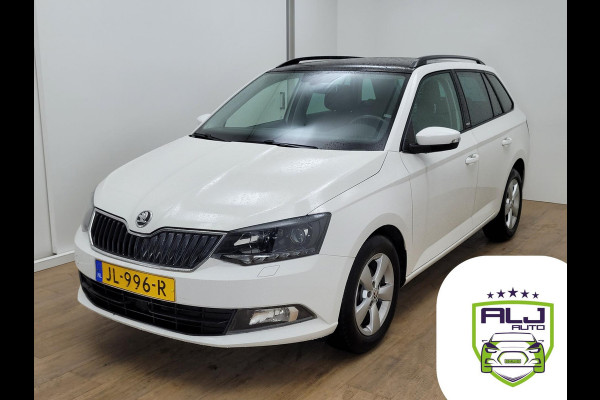 Škoda Fabia Combi Occasion met cruisecontrol en panoramadak | Tweedehands Skoda Fabia stationwagen in wit bij ALJauto| Weinig km