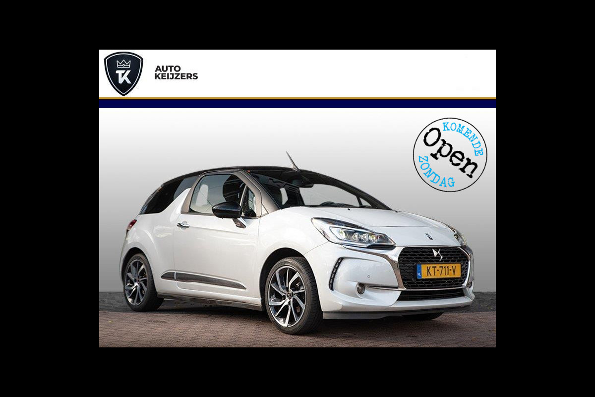 DS DS 3 Cabrio 1.2 PureTech So Chic Automaat Leer Navi Stoelverw.