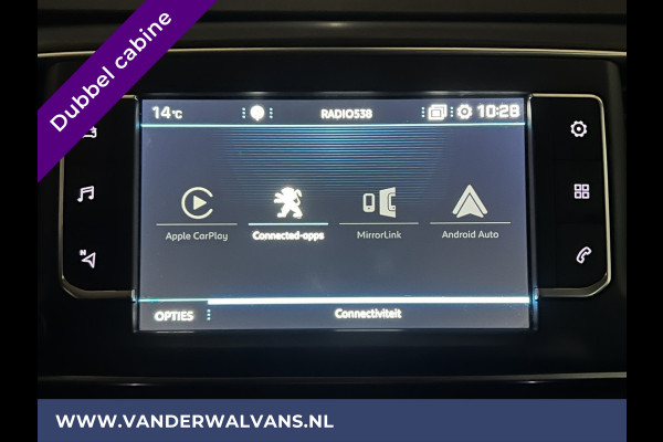 Peugeot Expert 2.0 BlueHDI 123pk L3H1 Dubbele cabine Euro6 Airco | Navigatie | Apple Carplay Android Auto, Cruisecontrol, Parkeersensoren, 5-zits, Achterklep, 2500kg trekvermogen