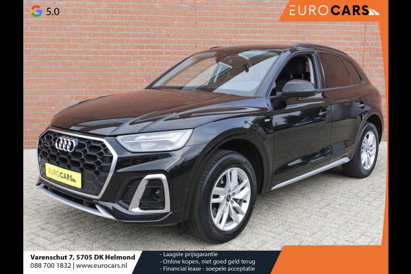 Audi Q5 50 TFSI e 300pk PHEV S-Line Navigatie Camera Parkeersensoren Head-up-display Stoelverwarming Ledverlichting Cruise Control Getinte ramen Climate Control