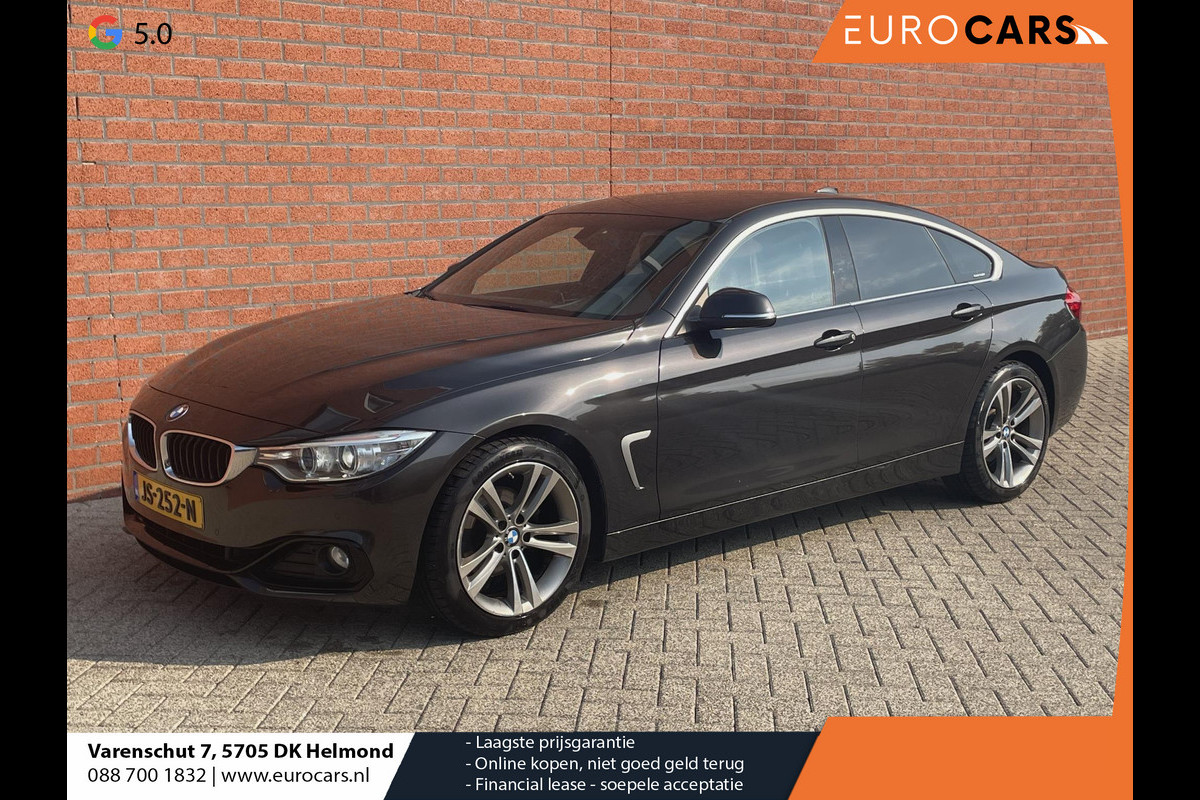 BMW 4 Serie Gran Coupé 420i Centennial High Executive Sportline/Automaat/Xenon/Leder/Groot Navigatie/Stoelverwarming/Parkeersensoren/Hifi/18Inch/Getint glas/Etc.