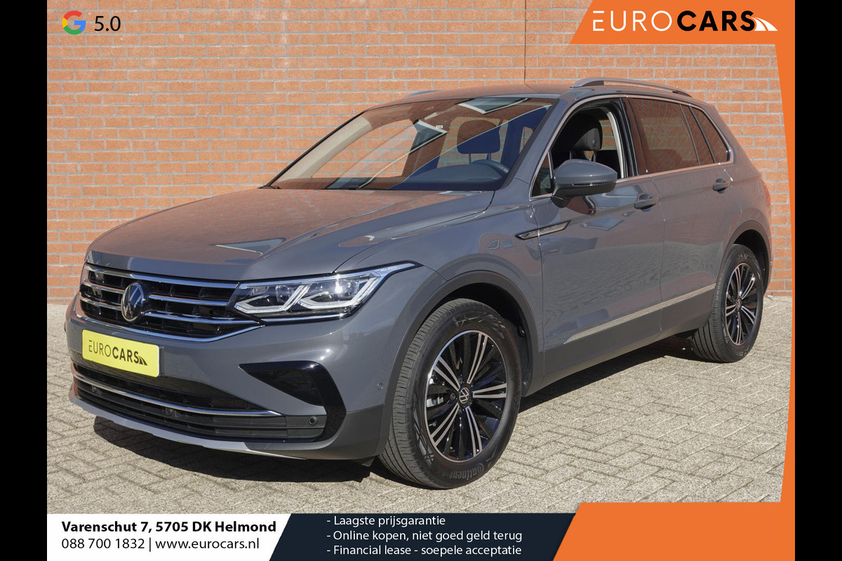 Volkswagen Tiguan 1.5 TSI 150pk DSG Elegance Navigatie Apple Carplay / Android Auto Parkeersensoren Camera Adaptive Cruise Control Stuur-en stoelverwarming Matrix LED-koplampen Virtual Cockpit Getinte ramen Climate Control ErgoActive stoelen