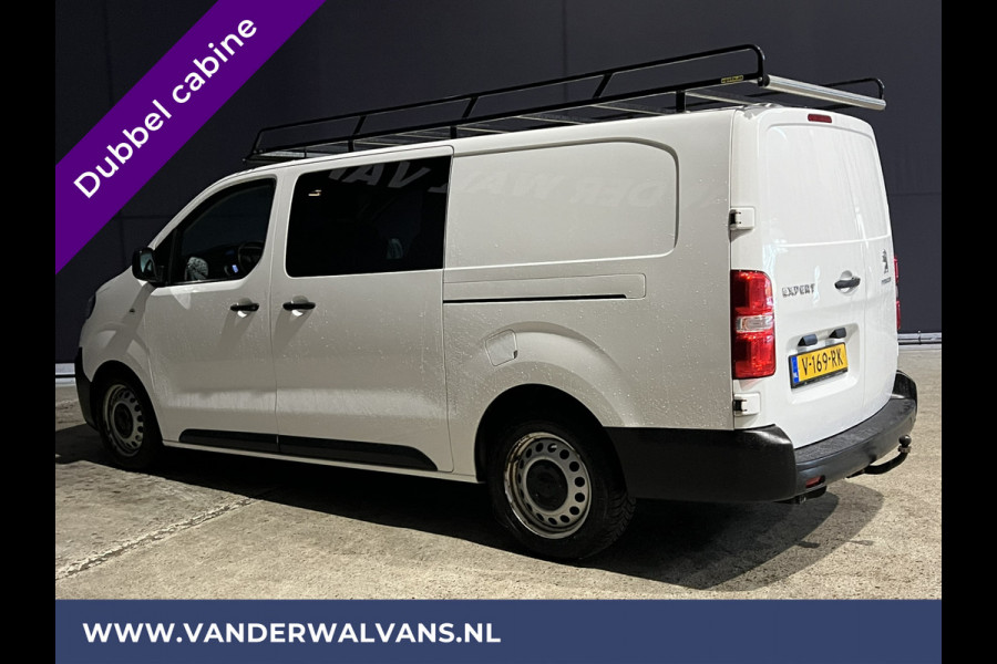 Peugeot Expert 2.0 BlueHDI 123pk L3H1 Dubbele Cabine Euro6 Airco | 2x zijdeur | Imperiaal | Trekhaak | 5-Zits Cruisecontrol, Parkeersensoren