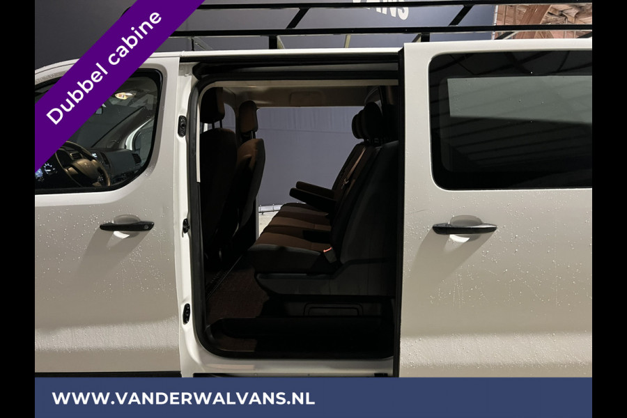 Peugeot Expert 2.0 BlueHDI 123pk L3H1 Dubbele Cabine Euro6 Airco | 2x zijdeur | Imperiaal | Trekhaak | 5-Zits Cruisecontrol, Parkeersensoren