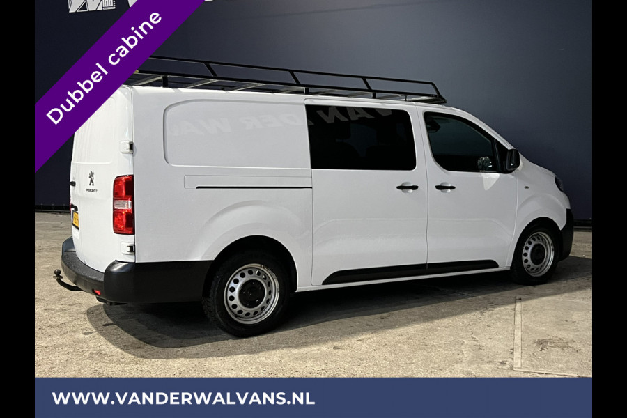 Peugeot Expert 2.0 BlueHDI 123pk L3H1 Dubbele Cabine Euro6 Airco | 2x zijdeur | Imperiaal | Trekhaak | 5-Zits Cruisecontrol, Parkeersensoren